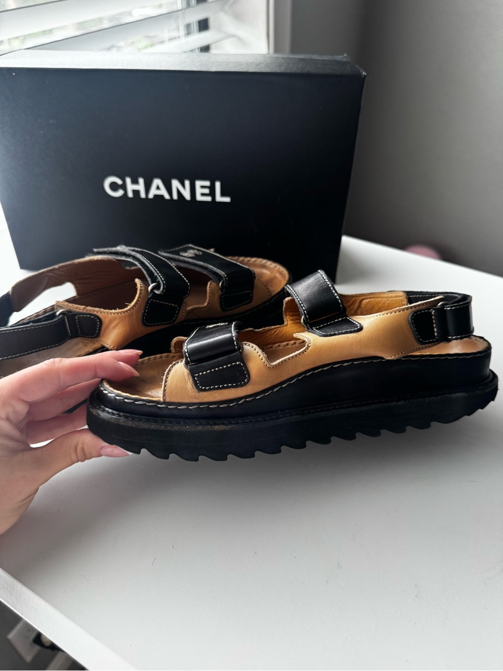 Chanel Velcro Sandals - Picture 6 of 8